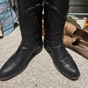 Tecovas Black Western Boots
